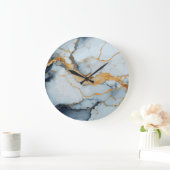 大理石テクスチャデザイン ラージ壁時計 (ホーム)