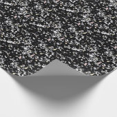 大理石テクスチャブラック ラッピングペーパー (角)
