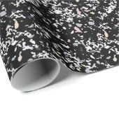 大理石テクスチャブラック ラッピングペーパー (ロールコーナー)