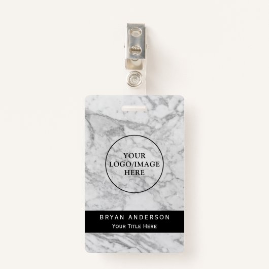 大理石テクスチャ会社名前をカスタムするバッジ バッジ (正面クリップ)