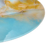 大理石テクスチャ、カラフルオニキスインテリア。 カッティングボード (角)