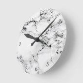 大理石テクスチャ ラウンド壁時計 (傾斜)