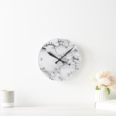 大理石テクスチャ ラウンド壁時計 (ホーム)