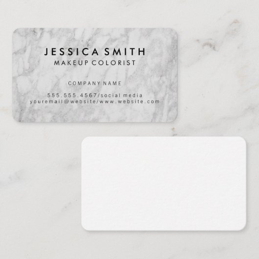 大理石テクスチャ 名刺 (正面/裏面)