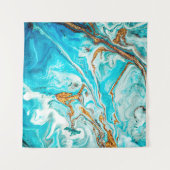 大理石テクスチャ。東洋の技術。コンテンポラリーar タペストリー (正面(横))