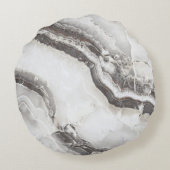 大理石テクスチャ、高解像度イタリアンスラブ。 ラウンドクッション (裏面)