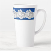 大理石テンドリルを大きなラテマグカップ カフェラテマグ (右)