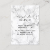 大理石デザイナージュエリーイヤリングホルダーディスプレイ 名刺 (裏面)