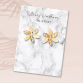 大理石デザイナージュエリーイヤリングホルダーディスプレイ 名刺