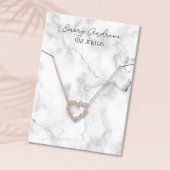 大理石デザイナージュエリーネックレスホルダーディスプレイ 名刺