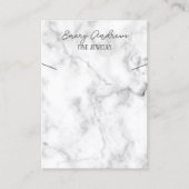 大理石デザイナージュエリーネックレスホルダーディスプレイ 名刺 (正面)