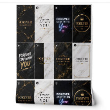 大理石デザインの「ずっとあなたと共に」壁紙