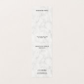 大理石デザインモダンモノグラムエレガントクリーン折り畳み 名刺 (内部フラット)