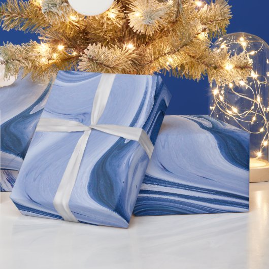 大理石デザイン ラッピングペーパー (クリスマス)