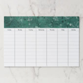大理石デスクウィークリースケジュール紙パッドギフト ペーパーパッド (正面)