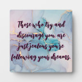 大理石デスクトップアート引用文 フォトプラーク (正面)