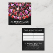 大理石ネイルアートマンダラ – アポイントメント スクエア名刺 (正面/裏面)