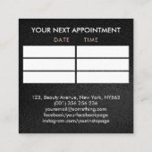 大理石ネイルアートマンダラ – アポイントメント スクエア名刺 (裏面)