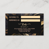 大理石ネイルサロンフレンド紹介カードを参照 ロイヤリティカード (裏面)