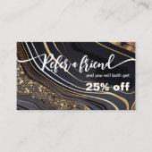 大理石ネイルサロンフレンド紹介カードを参照 ロイヤリティカード (正面)