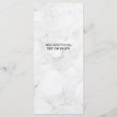 大理石ネイルサロンプロフェッショナル価格表メニュー メニュー (裏面)