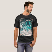 大理石ハンドメイド伝統的:ラグジュアリーなテクスチャ。 Tシャツ (正面フル)