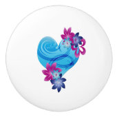 大理石ハートsm セラミックノブ (正面)