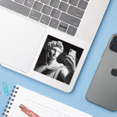 大理石バスト シール (ノートパソコンとiPhone)