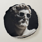 大理石バスト ラウンドクッション (裏面)