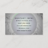 大理石バックカメラレンズライト名刺 名刺 (裏面)