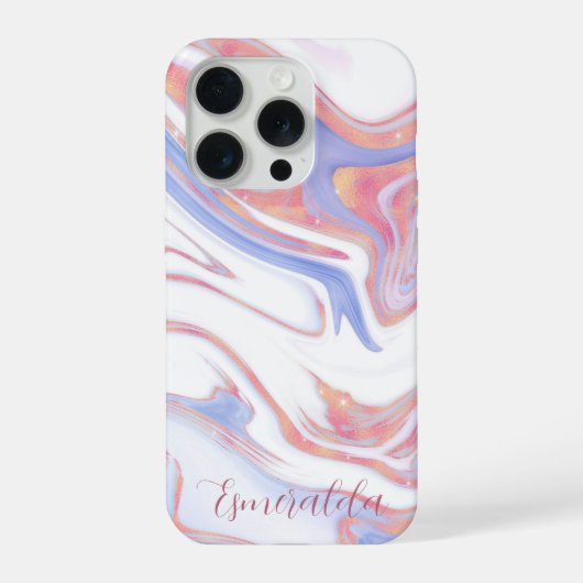 大理石バブルカスタマイズ iPhoneケース (裏面)