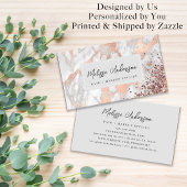 大理石バラゴールドフォイルルクセンティック 名刺