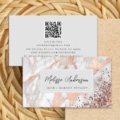 大理石バラゴールドフォイルルクセンティック 名刺