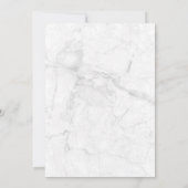 大理石バラシンプル金ゴールド幾何ブライダルシャワー 招待状 (裏面)