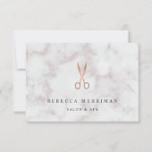 大理石バラ金ゴールドはさみ |サロンギフト (正面)