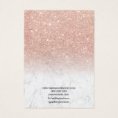 大理石バラ金ゴールドグリッターイヤリングネックレスディスプレイ (裏面)