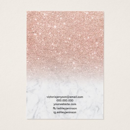 大理石バラ金ゴールドグリッターイヤリングネックレスディスプレイ (裏面)