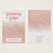 大理石バラ金ゴールドグリッターイヤリングネックレスロゴ (正面&裏面)