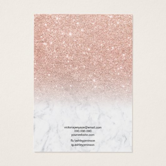 大理石バラ金ゴールドグリッターシックなネックレスディスプレイ (裏面)