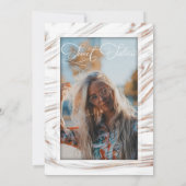 大理石バラ金ゴールドスウィート16誕生日 招待状 (裏面)