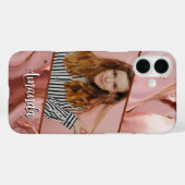 大理石バラ金ゴールドスパークルグラムフォト Case-Mate iPhoneケース (裏面 (横))