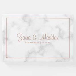 大理石バラ金ゴールドモダンス結婚クリプト ゲストブック