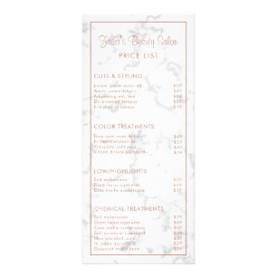 大理石バラ金ゴールドモダン美しいサロン価格表 ラックカード