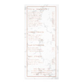 大理石バラ金ゴールドモダン美しいサロン価格表 ラックカード (裏面)