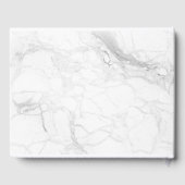 大理石バラ金ゴールドモノグラム+ロマンチックフォント ゲストブック (裏面)