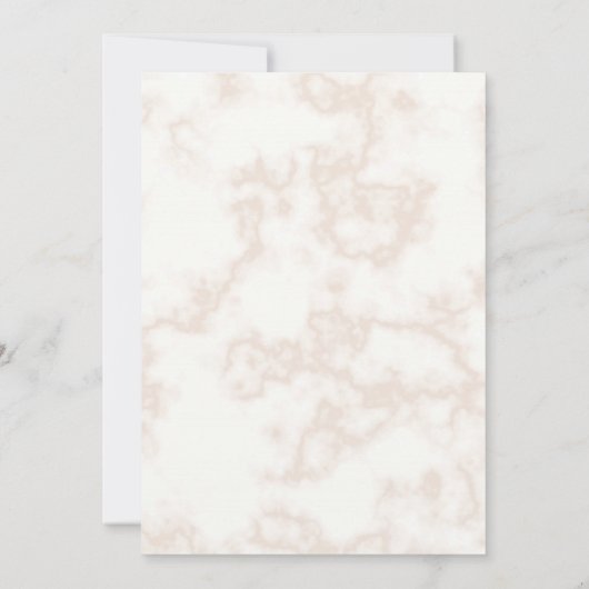 大理石バラ金ゴールドリングや輪エレガント婚約パーティ 招待状 (裏面)