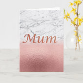 大理石バラ金ゴールド箔ムームウォールアート カード (黄色い花)