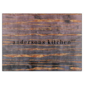 大理石バラ金ゴールド紫モダン名 カッティングボード (正面)