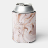大理石バラ金ゴールド：液体抽象芸術。 缶クーラー (缶裏面)