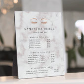 大理石バラ金ゴールドLash & Brow価格/サービス フォトプラーク